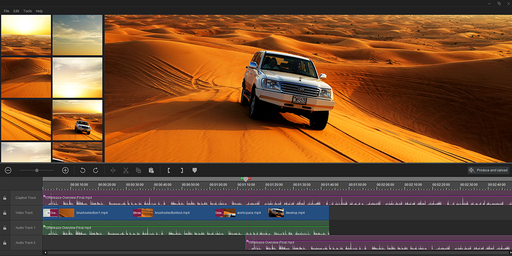AI-driven editing at 8K speed