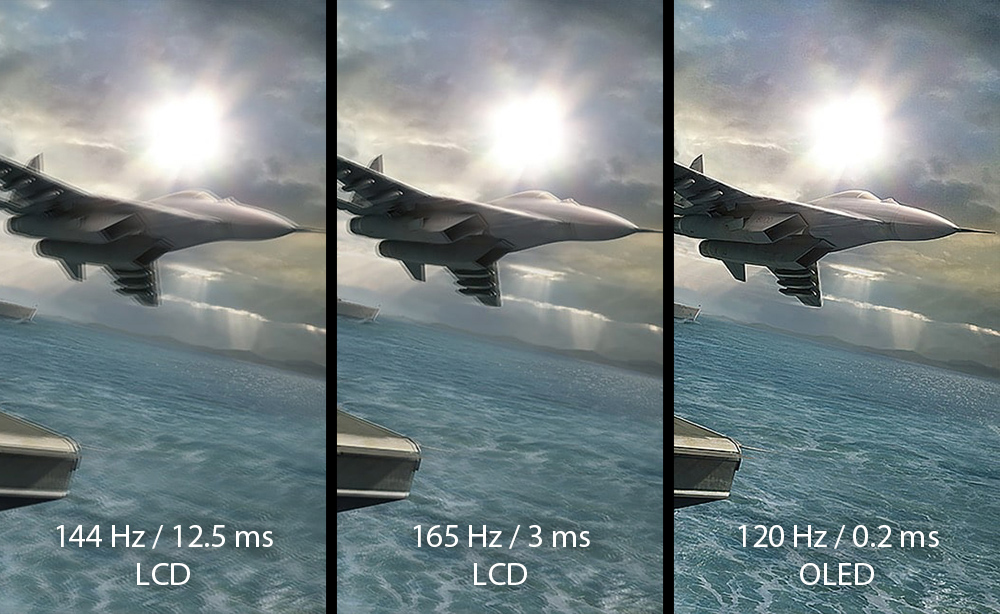 World-leading motion clarity with up to 120 Hz