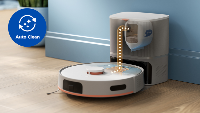 70 giorni di facile uso con la base a svuotamento automatico