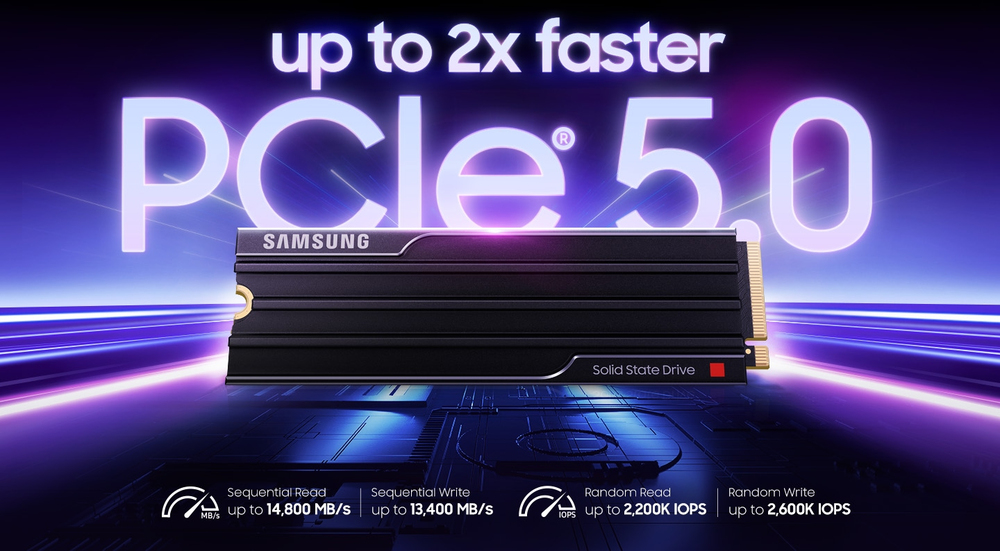 Breakthrough PCIe® 5.0 performance