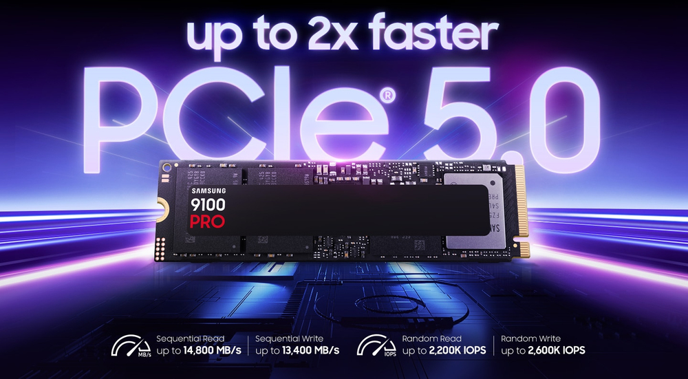 Breakthrough PCIe® 5.0 performance