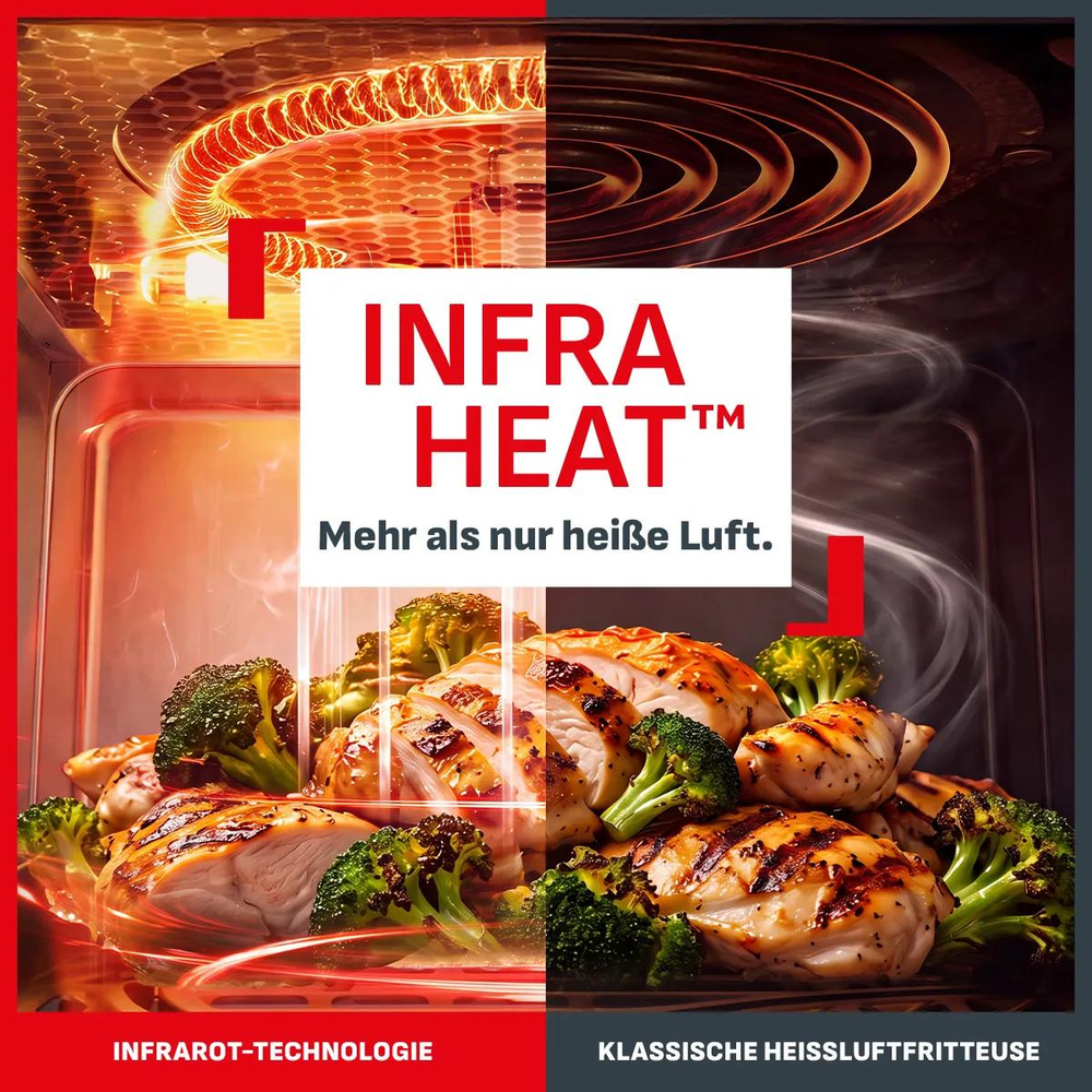Tefal Infra HeatTM. Mehr als nur heiße Luft.