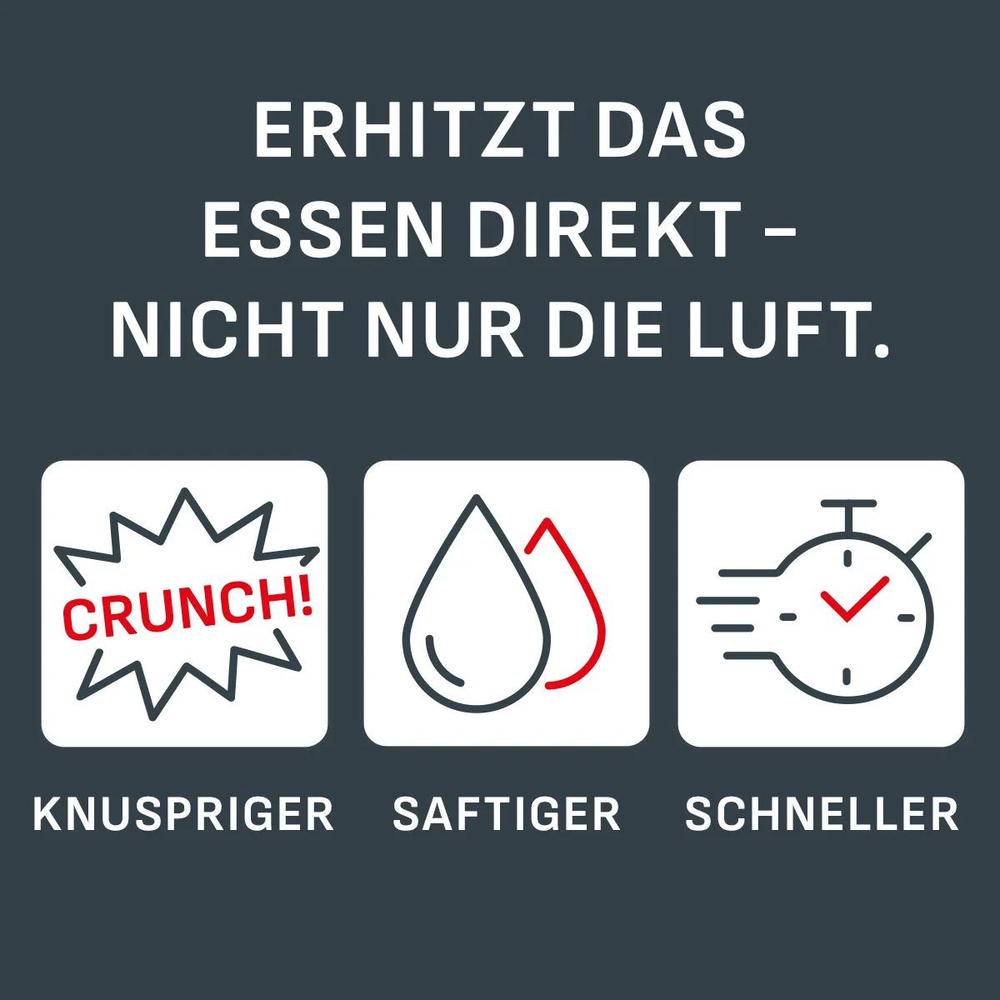 Schneller. Knuspriger. Saftiger