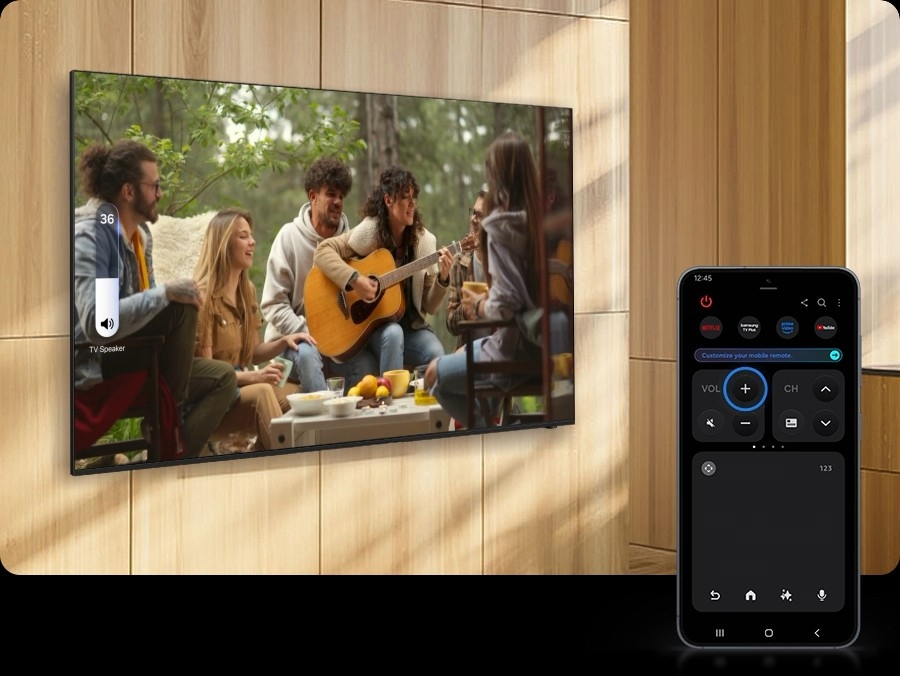 Nutze Samsung Tizen TV-Funktionen einfach mit deinem Mobiltelefon