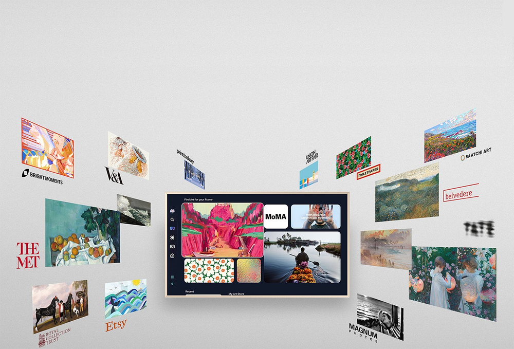 The Frame aus, Kunst ein