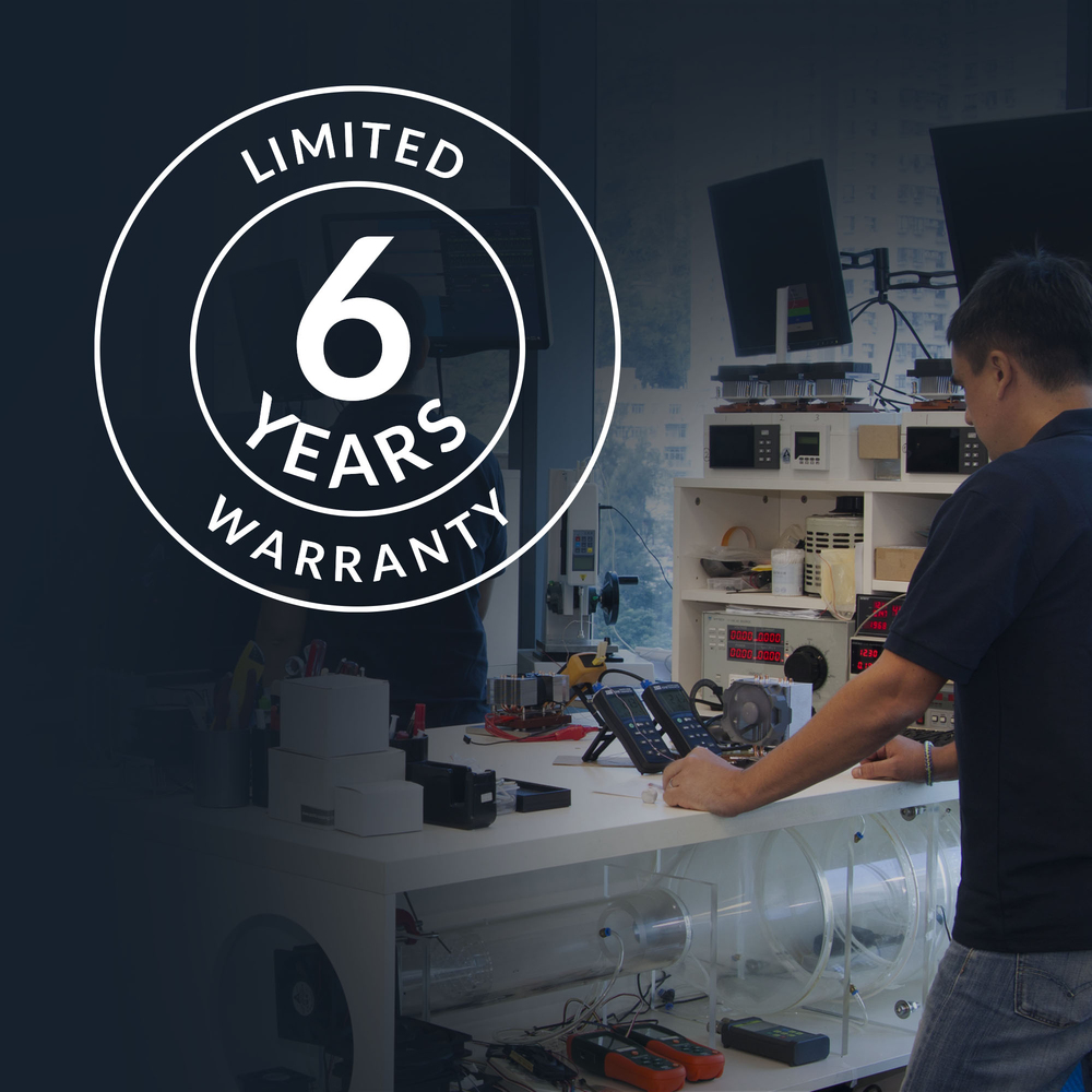 6 Years Warranty