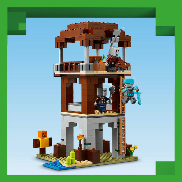 3-stöckiger Wachturm