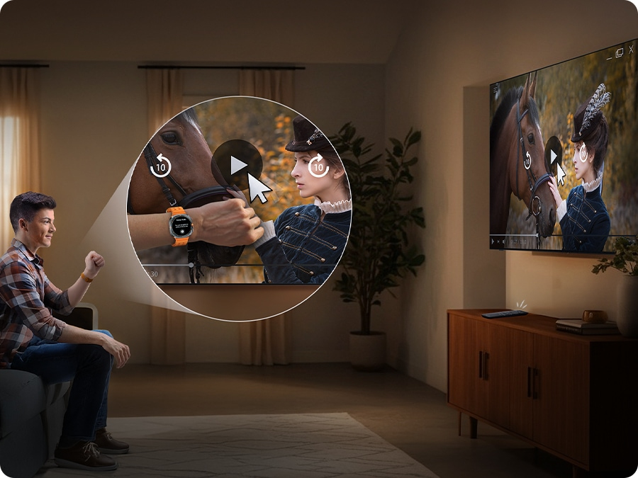 Maak handgebaren om je horloge te bedienen
