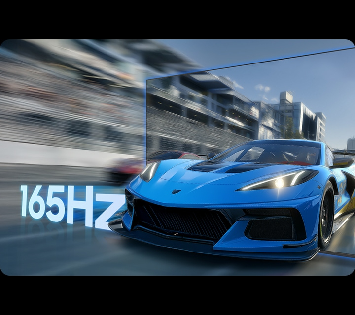 Hohe Bildwiederholungsrate von bis zu 165 Hz in 4K für deine Lieblingsgames