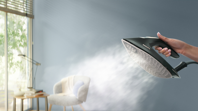 Dampf tötet 99,9 % der Bakterien*** für mehr Hygiene ab