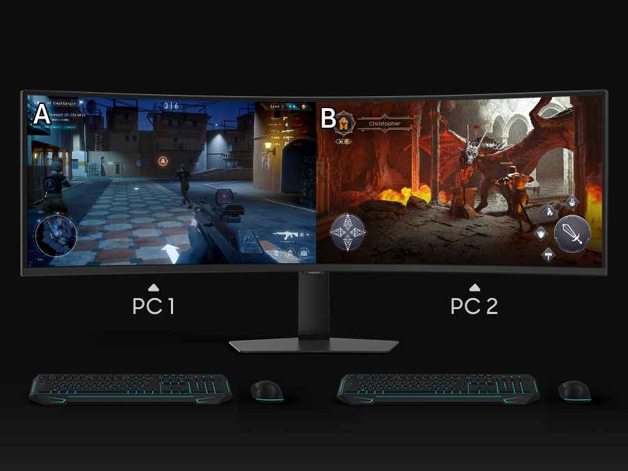 Side-by-side gameplay in one screen