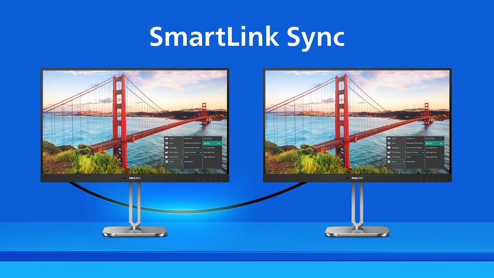 Smart Link Sync: for uniform daisy-chained displays