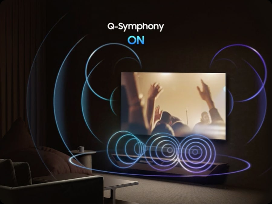 Samsung TVs and soundbars, the perfect harmony