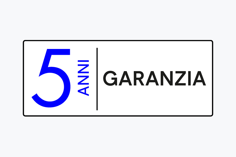 5 anni di garanzia