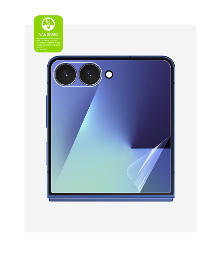 Expertly fit for sheer visibility with Galaxy Z Flip7 Anti-reflecting Film