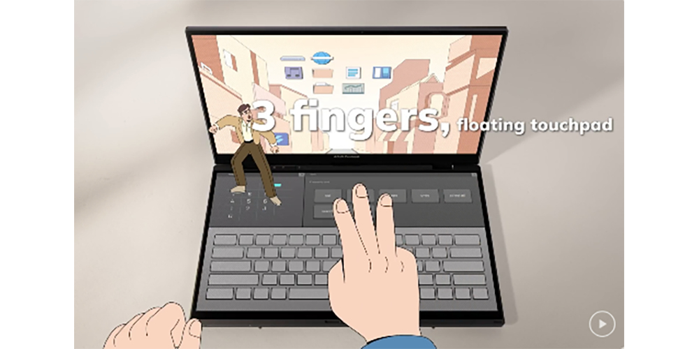 VIRTUELLES TOUCHPAD