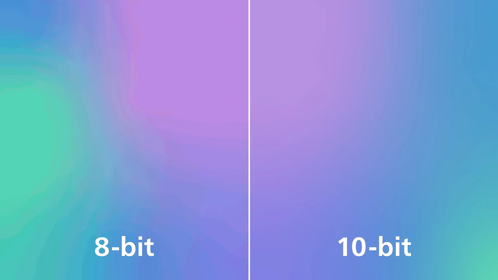 1.07 billion colors for stunning color and finest gradations
