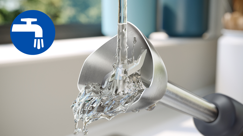 Si risciacqua facilmente in pochi istanti