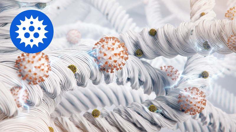 Riduce efficacemente virus e batteri presenti nell'aria
