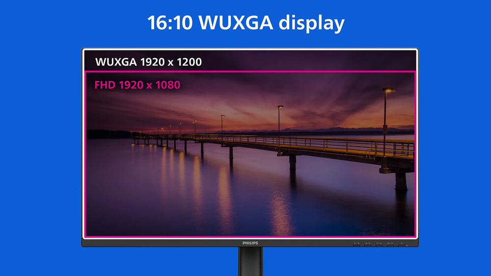 16:10 WUXGA-scherm voor een hogere productiviteit