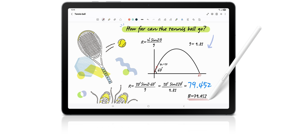 Prendi appunti con S Pen e risolvi calcoli all'istante.