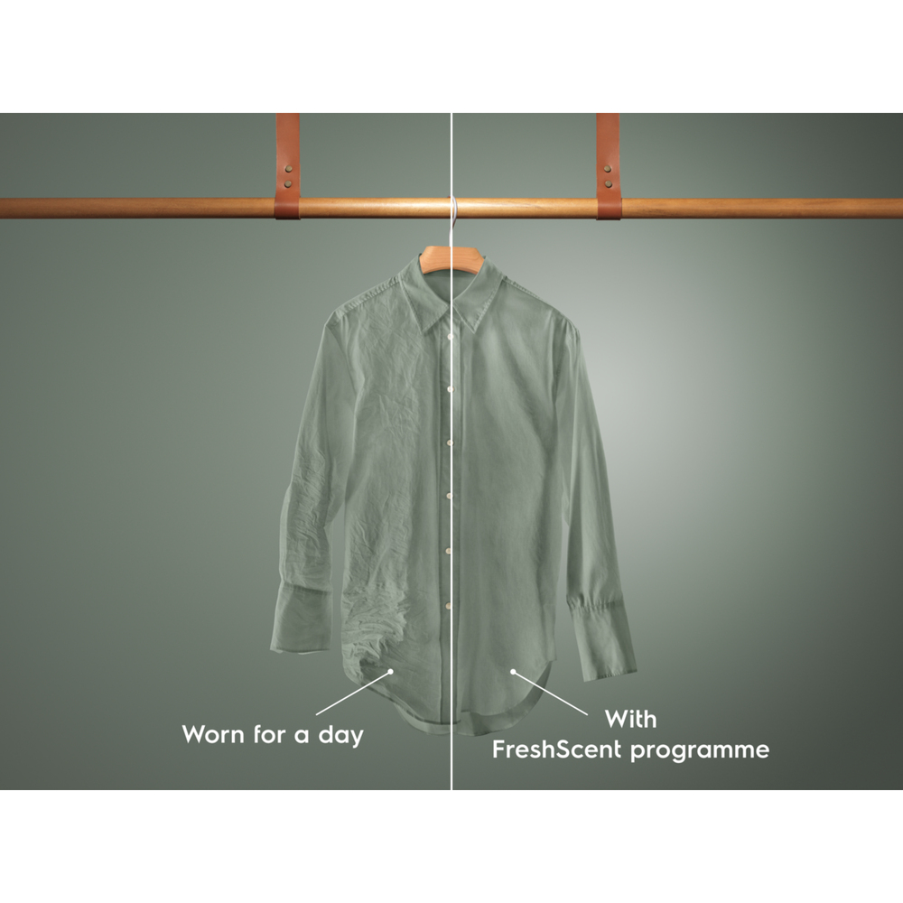 Rinfresca gli indumenti e neutralizza gli odori<sup>[2]</sup> con il programma FreshScent