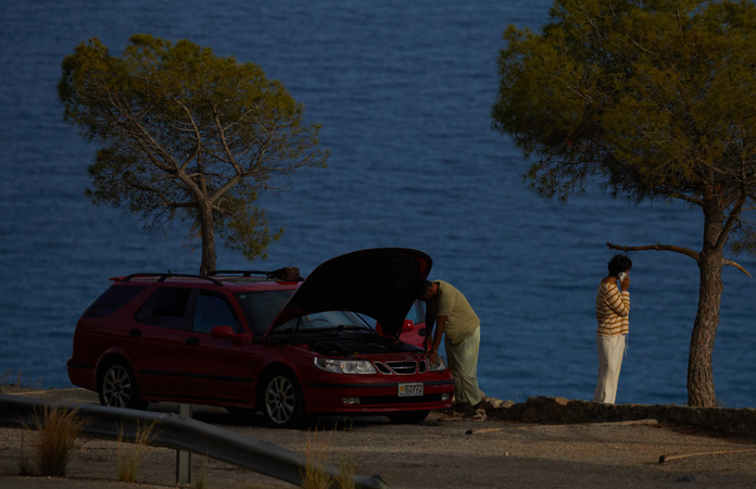 Roadside Assistance via satellite
