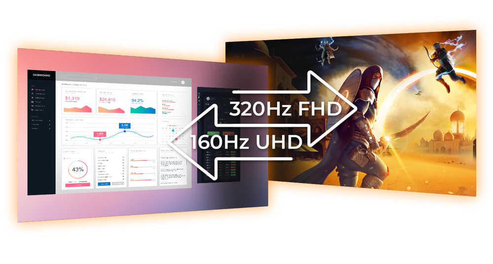 DFM UHD@160Hz - FHD@320Hz - MONITOR