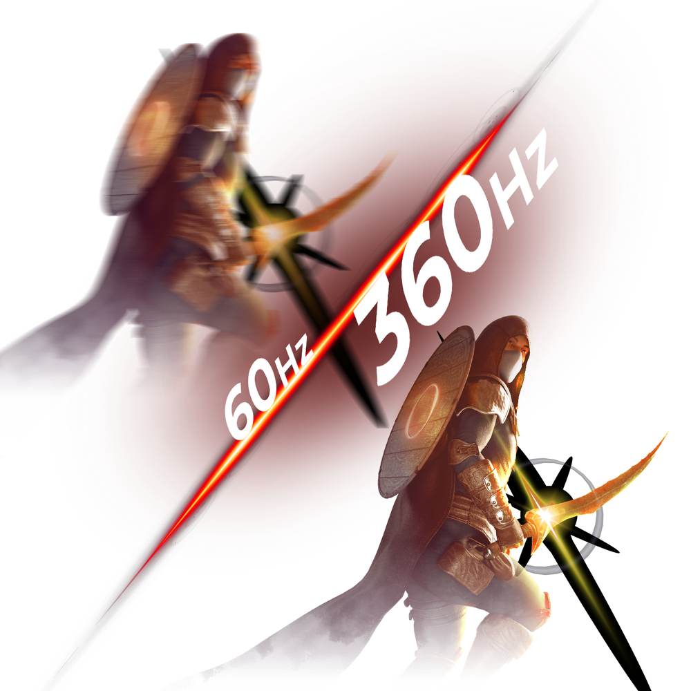 Frequenza di aggiornamento di 360 Hz