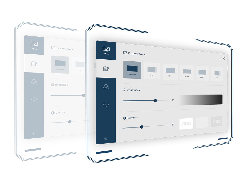 Easy adjustments just one click away