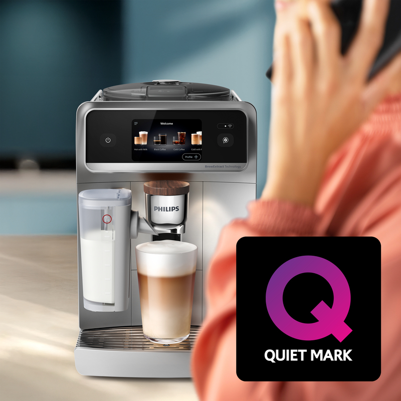40 % leiser dank SilentBrew Technologie**