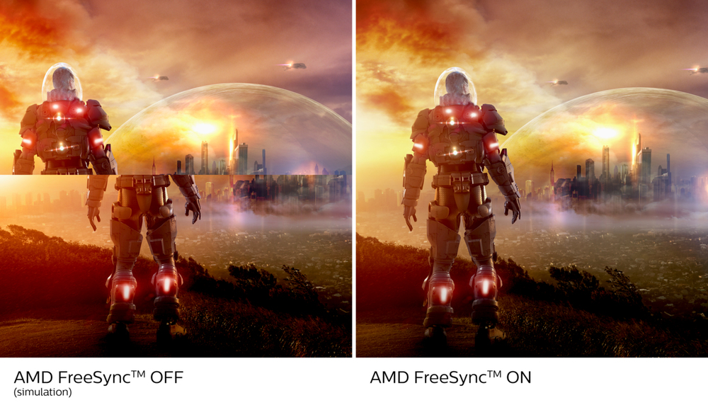AMD FreeSync™ Premium; tear free, stutter free, fluid gaming