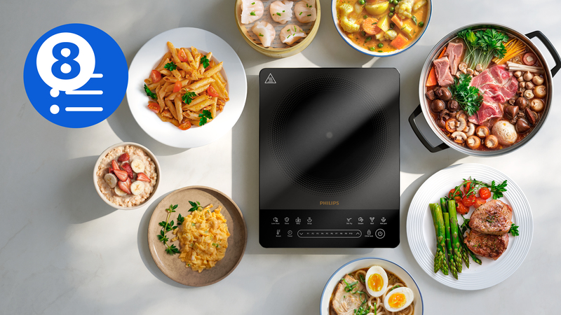 8 versatili preimpostazioni per cucinare a modo tuo