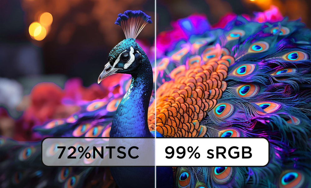 <p>Produces smooth and vivid visuals</p>