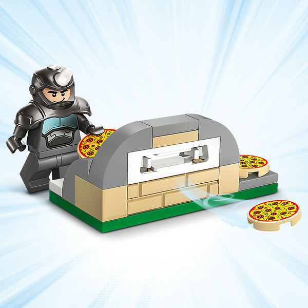 Fliegenden Pizzen ausweichen