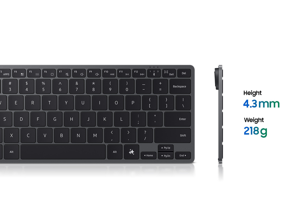 Slim. Sturdy. Built for all-day typing
