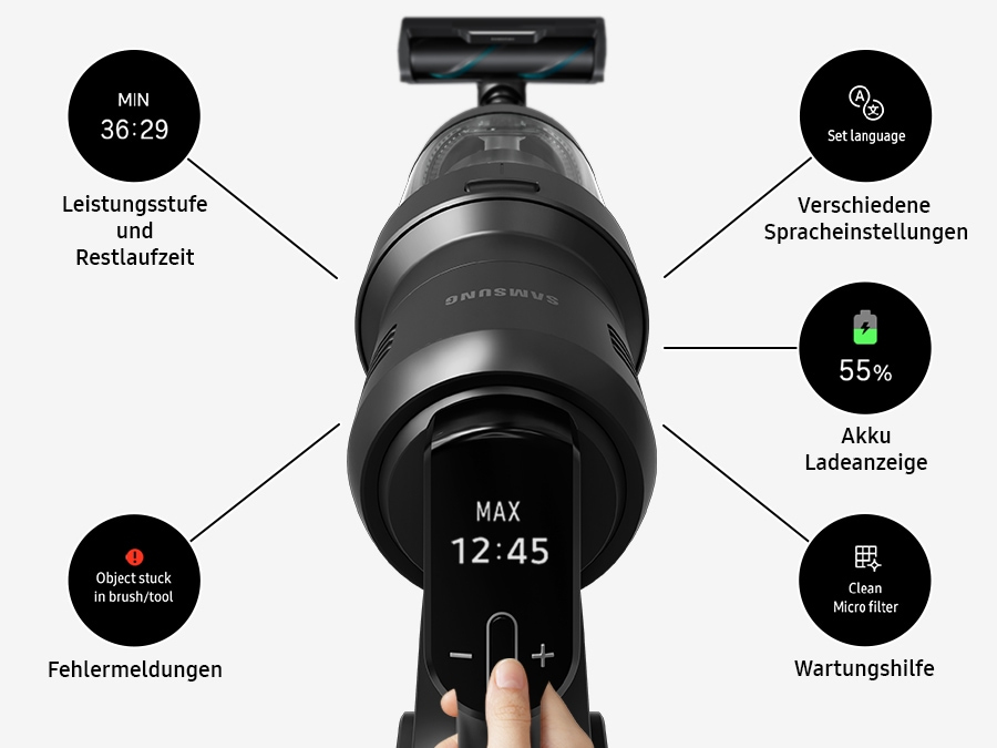 Alles im Blick mit der intuitiven LCD-Anzeige