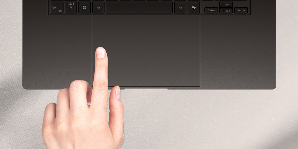 Ergonomic touchpad