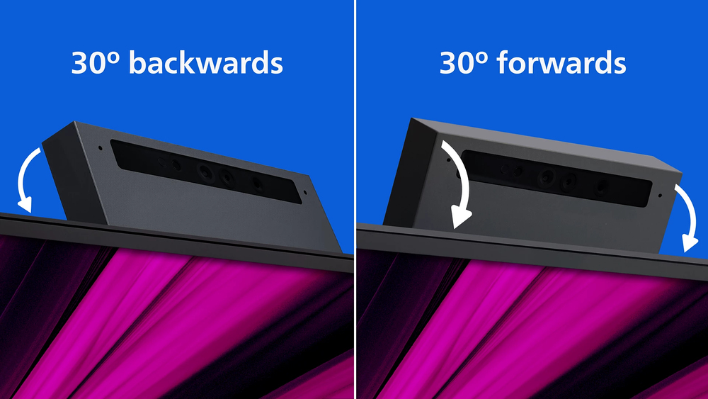 Adjustable Webcam: for video conferencing in comfort.