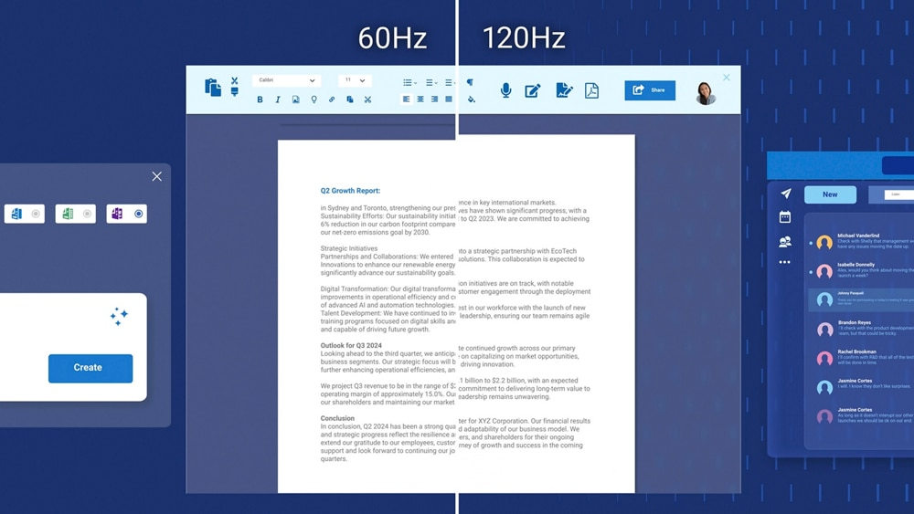 Smoother visual experience