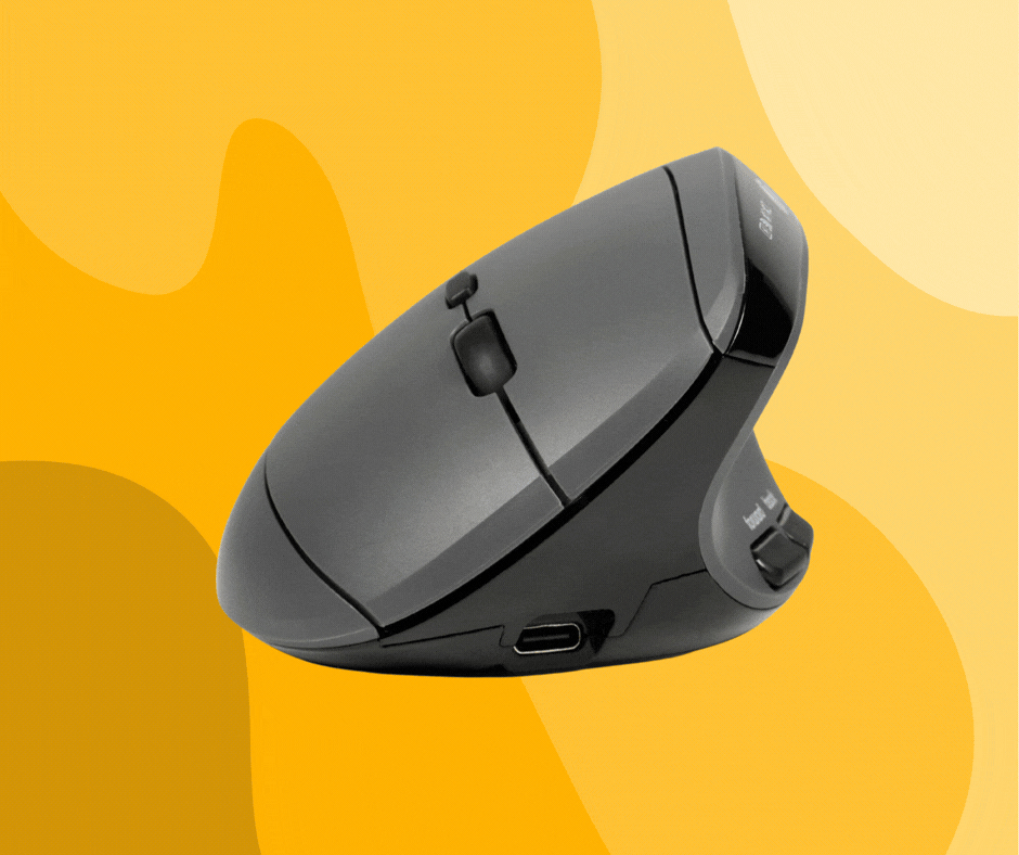 Ergonomic middle position between traditional and vertical