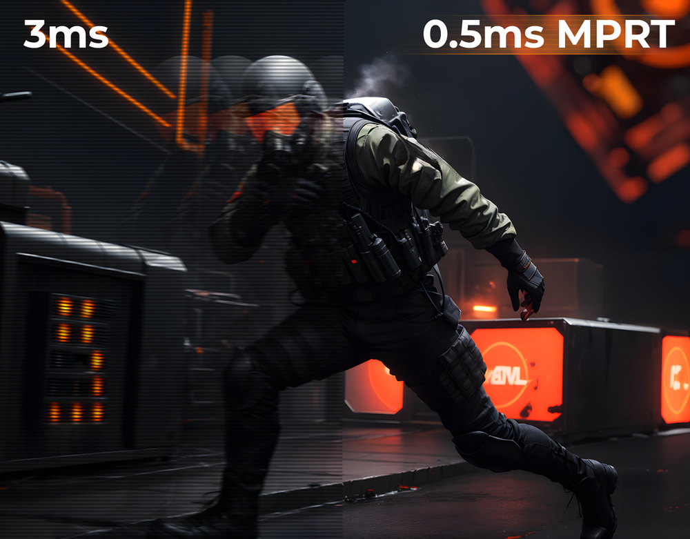 0.5ms MPRT - Moving Picture Response Time