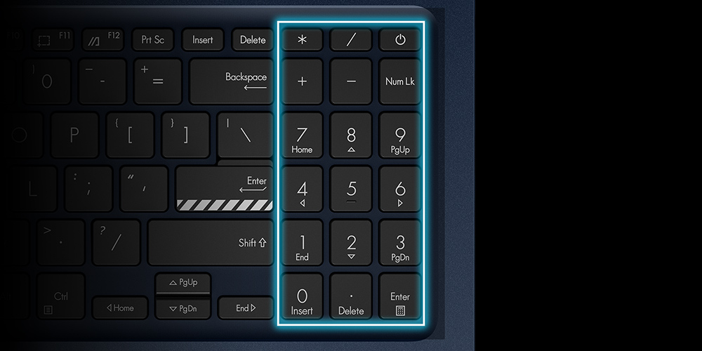 Enhance number key layout