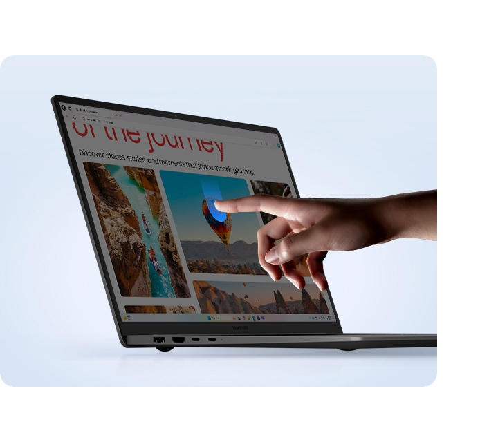Touch control, right on the display