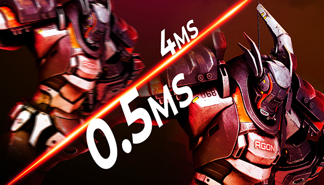 0.5ms MPRT - Moving Picture Response Time