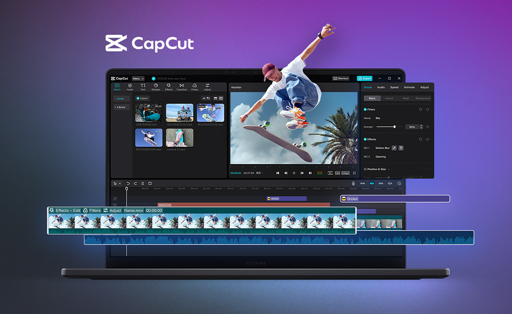 Erstelle alles mit ASUS & CapCut