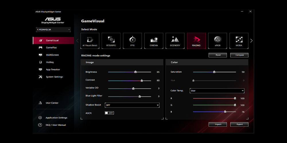 DISPLAYWIDGET CENTER