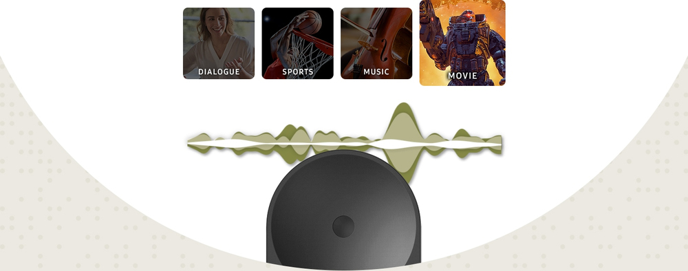 Erlebe Sound, der mithilfe von AI automatisch optimiert wird
