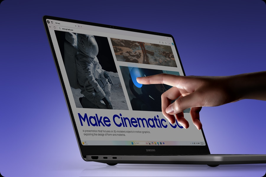 Touchscreen. Every tap, instantly responsive