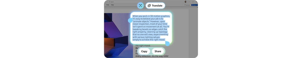 Translate. Instantly, right on the spot